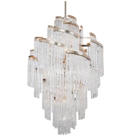 A large image of the Corbett Lighting 243-725 Modern Silver Leaf