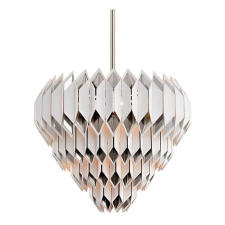A large image of the Corbett Lighting 254-413 White / Polished Stainless