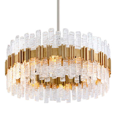 A large image of the Corbett Lighting 256-410 Silver Leaf / Polished Stainless