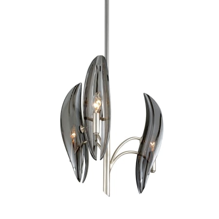 A large image of the Corbett Lighting 266-03 Silver Leaf