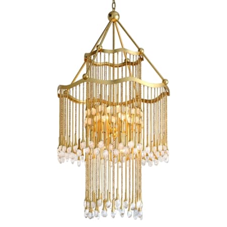 A large image of the Corbett Lighting 286-012 Gold Leaf