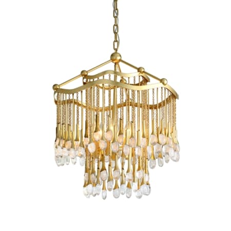 A large image of the Corbett Lighting 286-06 Gold Leaf