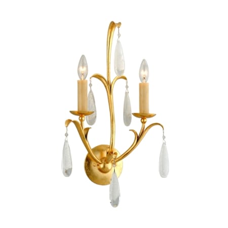 A large image of the Corbett Lighting 293-12 Gold Leaf