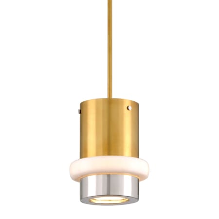 A large image of the Corbett Lighting 300-41 Vintage Polished Brass / Nickel