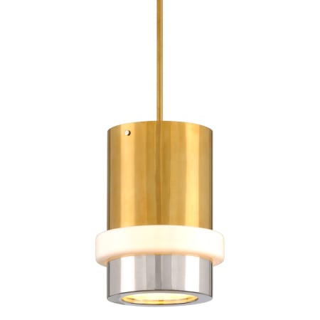A large image of the Corbett Lighting 300-42 Vintage Polished Brass / Nickel