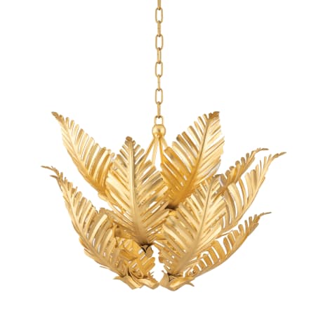 A large image of the Corbett Lighting 317-48 Gold Leaf