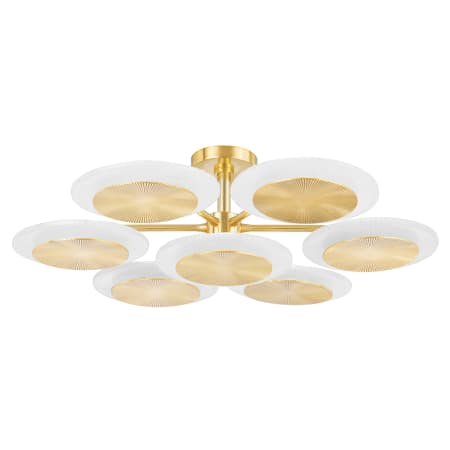 A large image of the Corbett Lighting 328-38 Vintage Polished Brass