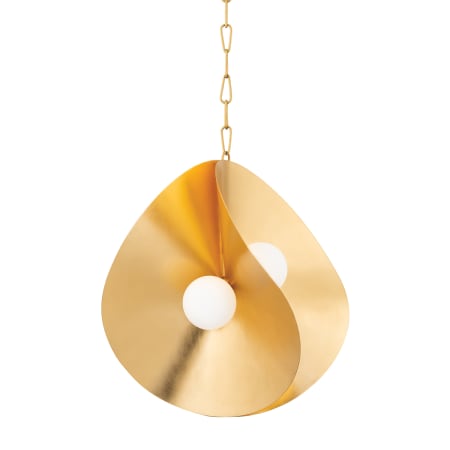 A large image of the Corbett Lighting 330-24 Gold Leaf