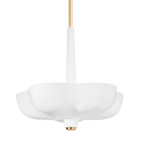A large image of the Corbett Lighting 360-30 Gold Leaf / Gesso White