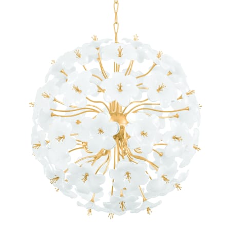 A large image of the Corbett Lighting 367-33 Gold Leaf