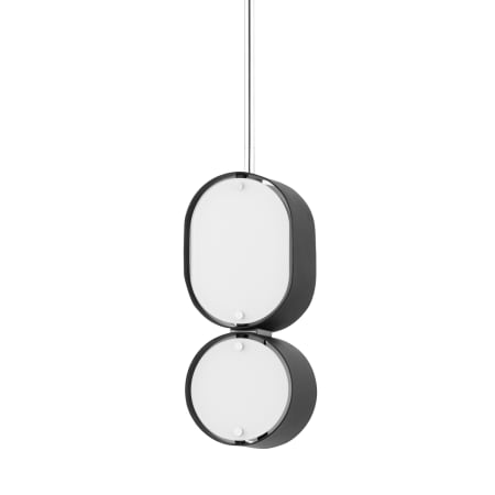 A large image of the Corbett Lighting 393-02 Soft Black / Stainless Steel