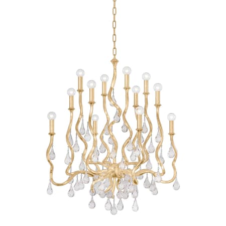 A large image of the Corbett Lighting 414-34 Gold Leaf