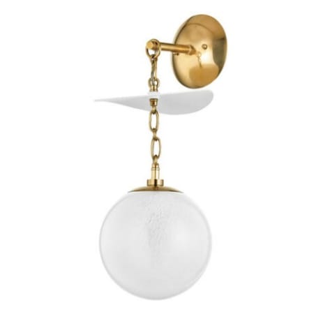 A large image of the Corbett Lighting 419-01 Vintage Brass / Gesso White