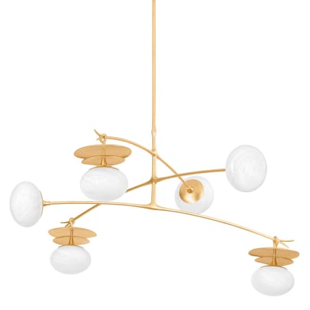 A large image of the Corbett Lighting 451-57 Vintage Gold Leaf