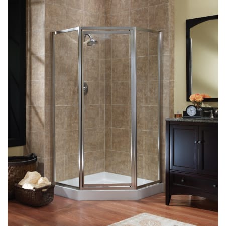 A large image of the CRAFT + MAIN TDNA0470 Brushed Nickel / Clear Glass