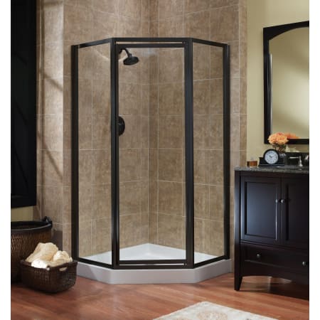 A large image of the CRAFT + MAIN TDNA0470 Oil Rubbed Bronze / Clear Glass