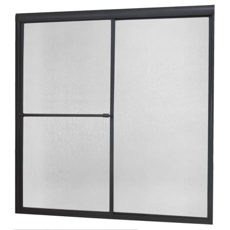 A large image of the CRAFT + MAIN TDST6058 Oil Rubbed Bronze with Rain Glass