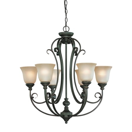 Craftmade 24226-MB Mocha Bronze Barrett Place Single Tier 6