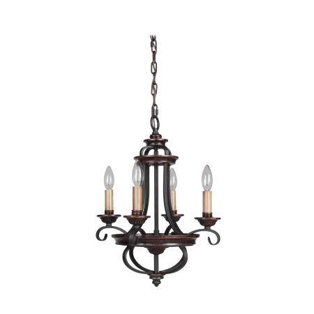 A large image of the Craftmade 38724 Aged Bronze / Textured Black