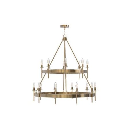 Craftmade 54318-FB Flat Black Larrson 18 Light 36