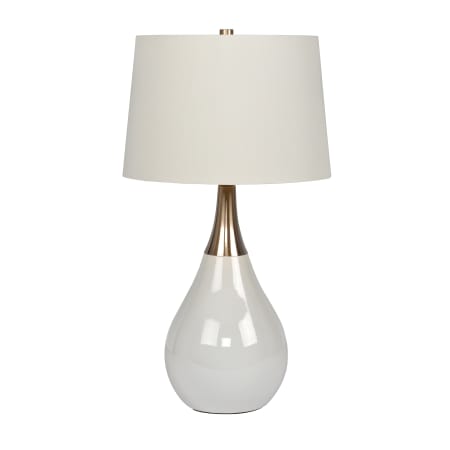 A large image of the Craftmade 86221 Gloss White / Brushed Polished Nickel
