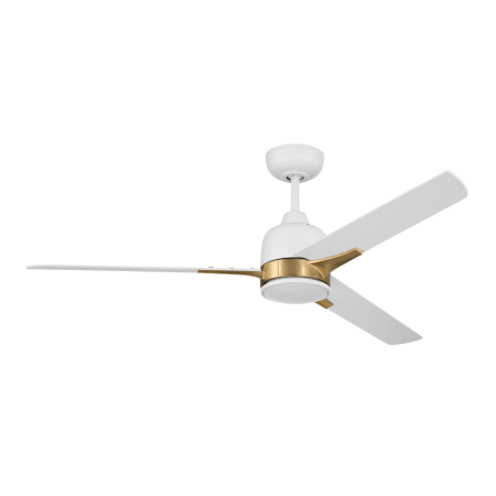 A large image of the Craftmade FUL52 White/Satin Brass
