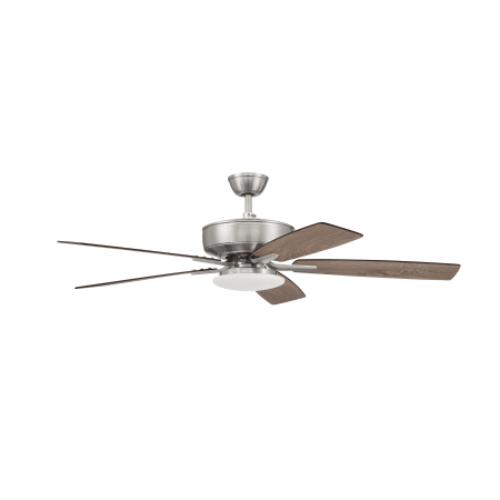 A large image of the Craftmade P1125-52 Brushed Polished Nickel / Driftwood / Grey Walnut