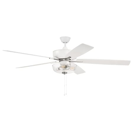 A large image of the Craftmade S1015-60WWOK White / Polished Nickel