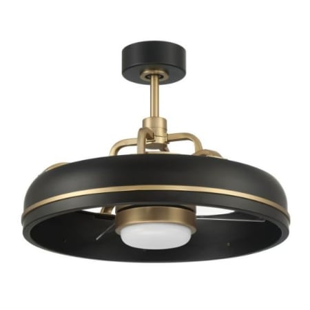 A large image of the Craftmade TYL243 Flat Black / Satin Brass