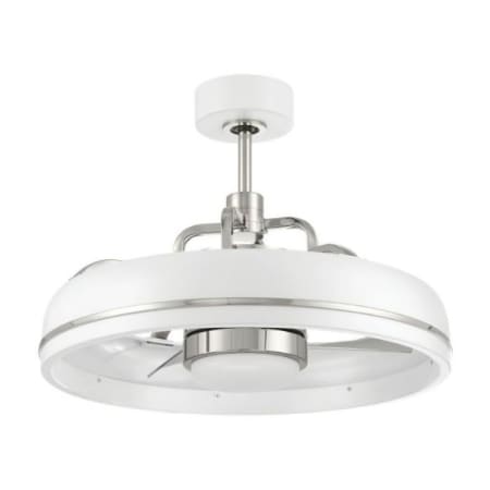 A large image of the Craftmade TYL243 White / Polished Nickel
