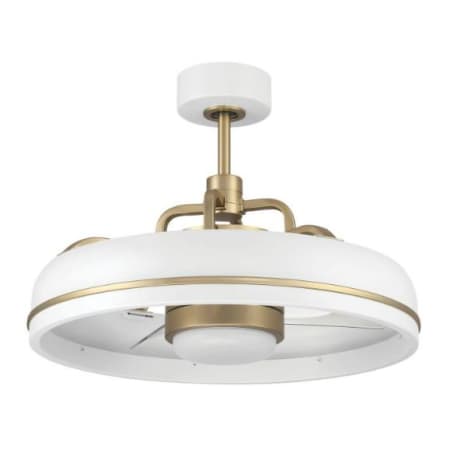 A large image of the Craftmade TYL243 White / Satin Brass