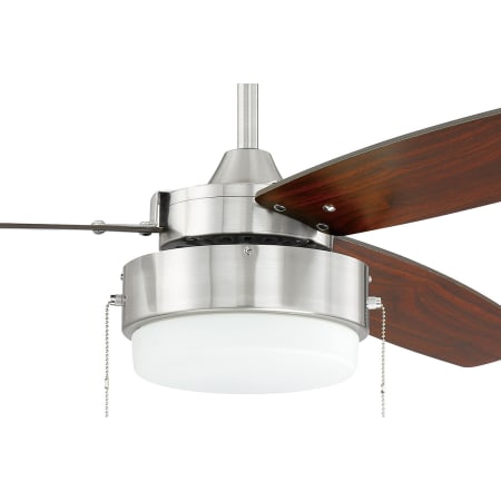 A large image of the Craftmade INT523 Brushed Polished Nickel with Walnut Blades