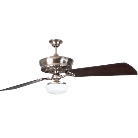 A large image of the Craftmade MNR52 Tarnished Silver with 70" Walnut Premier Hand-Scraped Blades and Light Kit