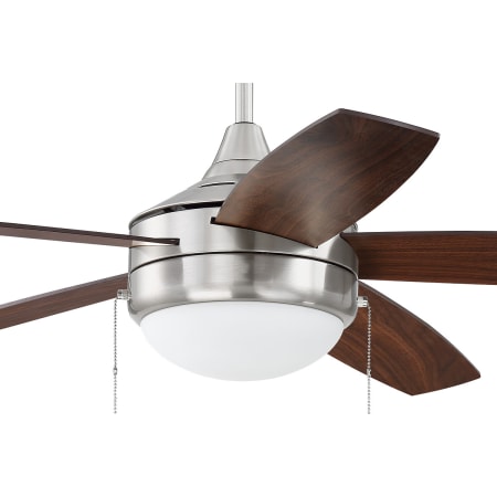 A large image of the Craftmade PHA525 Brushed Polished Nickel / Dark Wood