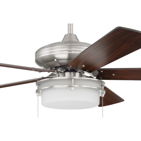 A large image of the Craftmade STO525 Brushed Polished Nickel with Walnut Blades