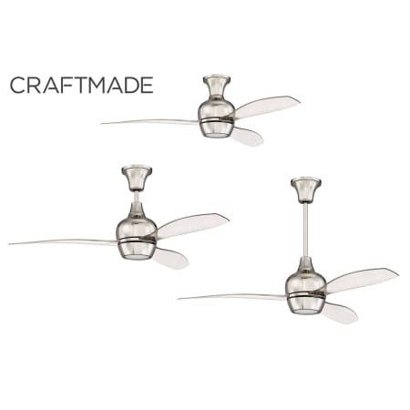 A large image of the Craftmade BRD523 Bordeax Installation Options