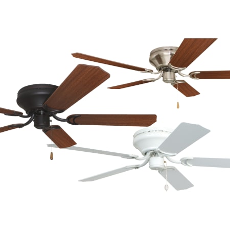 Craftmade Brc52ww5c White Brilliante 52 5 Blade Hugger Ceiling Fan Blades And Light Kit Included Faucetdirect Com - 42 Low Profile Ceiling Fan No Light