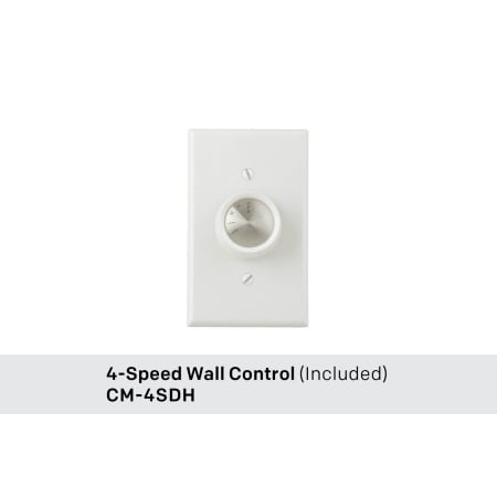 A large image of the Craftmade Velocity Included Wall Control