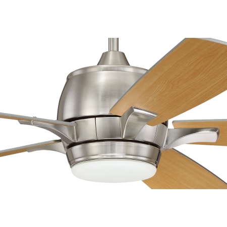 A large image of the Craftmade STE525 Brushed Polished Nickel with Maple Side of Blades Showing