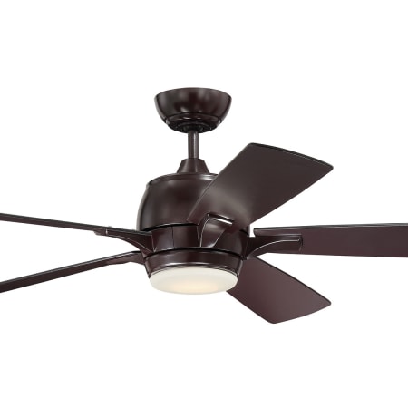 A large image of the Craftmade STE525 Oiled Bronze Fan with Oiled Bronze Side of Blades Showing