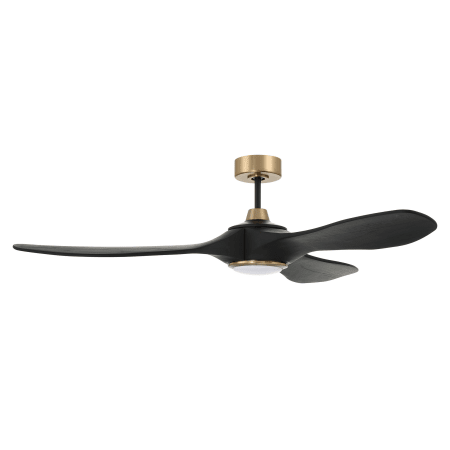 A large image of the Craftmade EVY603 Flat Black/Satin Brass