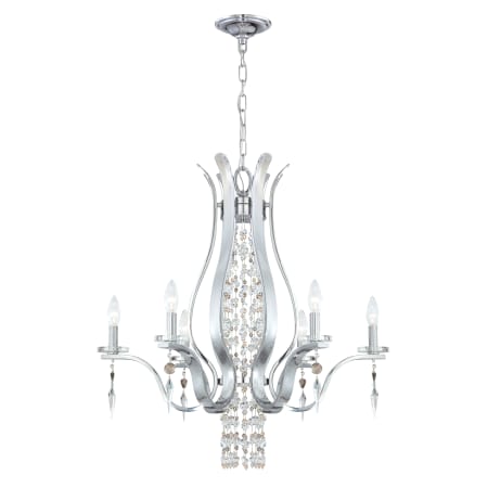 A large image of the Crystorama Lighting Group 1576-CH Chrome / Hand Polished with Glass Balls
