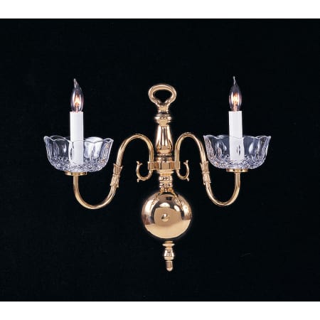 A large image of the Crystorama Lighting Group 4202 Polished Brass