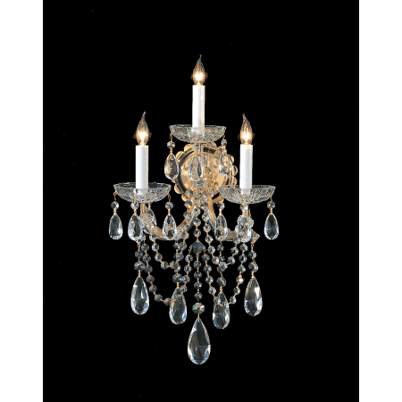 A large image of the Crystorama Lighting Group 4423-CL Gold / Venetian