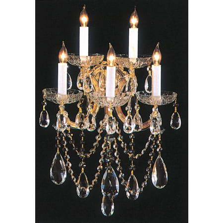 A large image of the Crystorama Lighting Group 4425-CL Gold / Venetian
