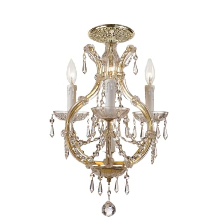 A large image of the Crystorama Lighting Group 4473F Gold / Hand Cut Crystal
