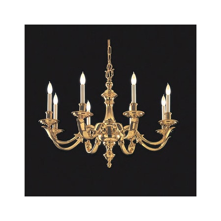 A large image of the Crystorama Lighting Group 458 Polished Brass