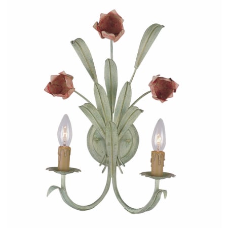 A large image of the Crystorama Lighting Group 4802 Sage/Rose