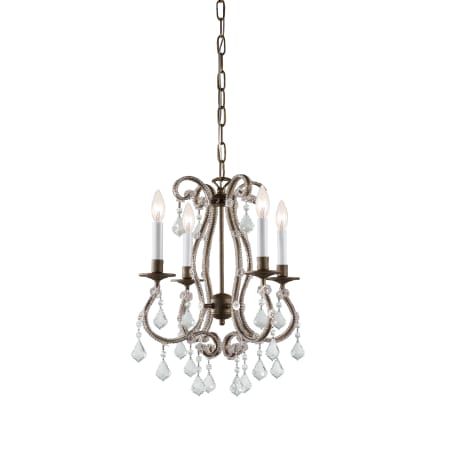 A large image of the Crystorama Lighting Group 5104-CL Birch / Hand Polished