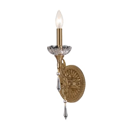 A large image of the Crystorama Lighting Group 5151-CL-MWP Aged Brass